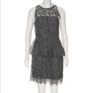 Milly Liza Lace Peplum Dress -- New With Tags